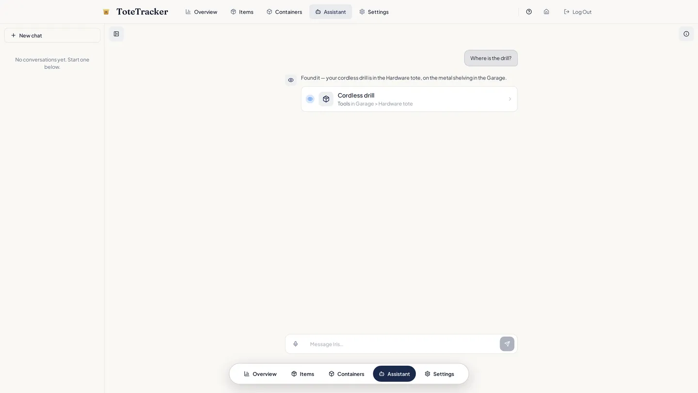 A conversation with the Iris assistant